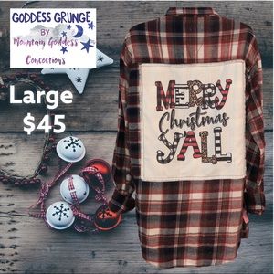 Goddess Grunge Christmas Flannel